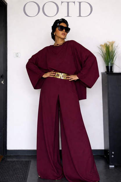 Ensemble NAWAR – Minimalisme Chic & Élégance Moderne ( sans ceinture )