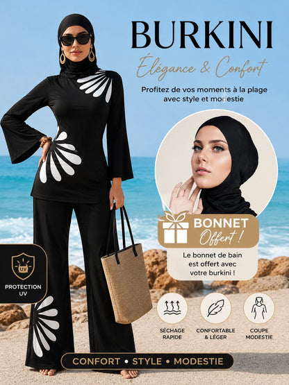 Burkini FLORA 3pieces (bonnet gratuit)